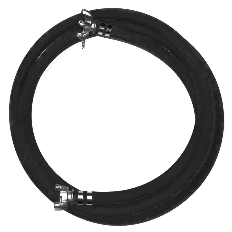 1-1/4" Id Air Hose With 1-1/4" Four-Lug Crowfoot Couplings, 25 Ft Or 50 Ft 1