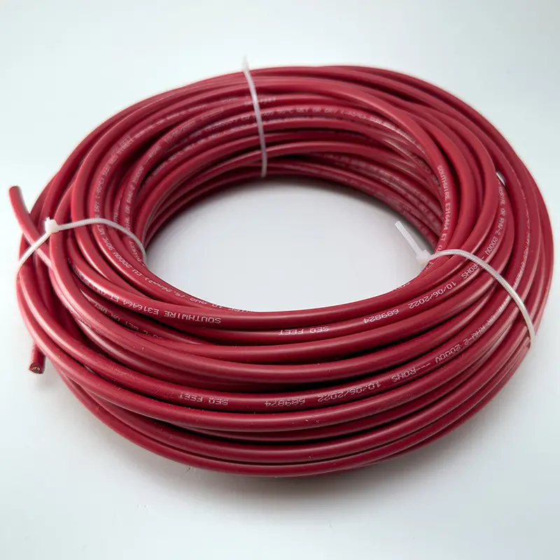 100Ft Red Southwire Commercial Grade Premium Pure Copper 10Awg Solar Panel Wire, Solar Extension Cable 2000V (Made In Usa) 1