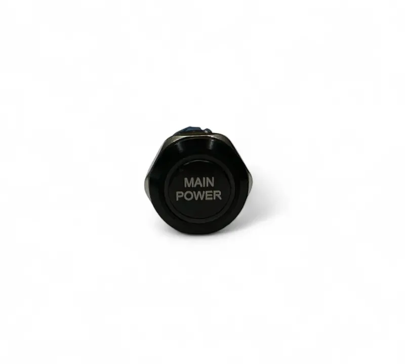 11002 19Mm Latching Blue Led Billet Button - Main Power 1