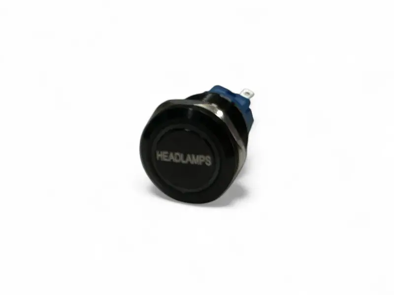 11003 19Mm Latching Blue Led Billet Button - Headlamps 1