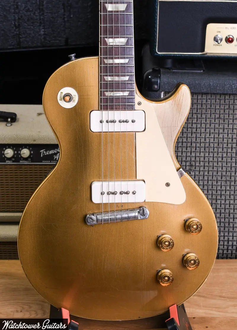 1955 Gibson Les Paul Standard Goldtop With Gold Back 1