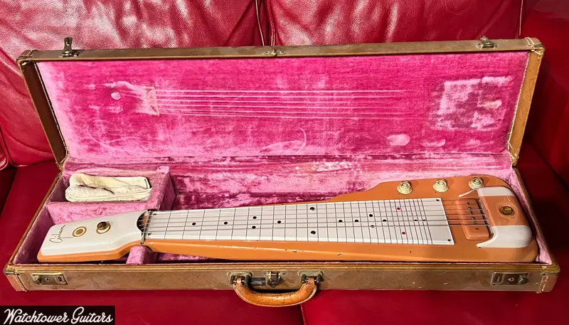 1956 Gibson Century 6 Lap Steel Salmon Pink 1