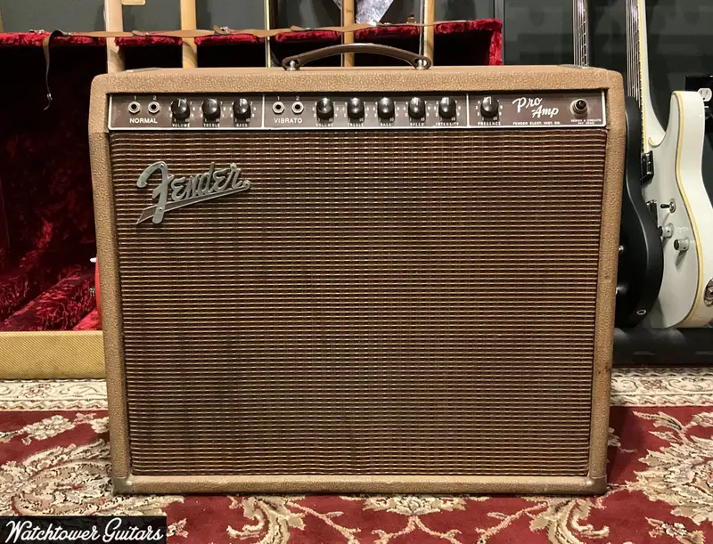 1961 Fender Pro Amp Brown Tolex 1