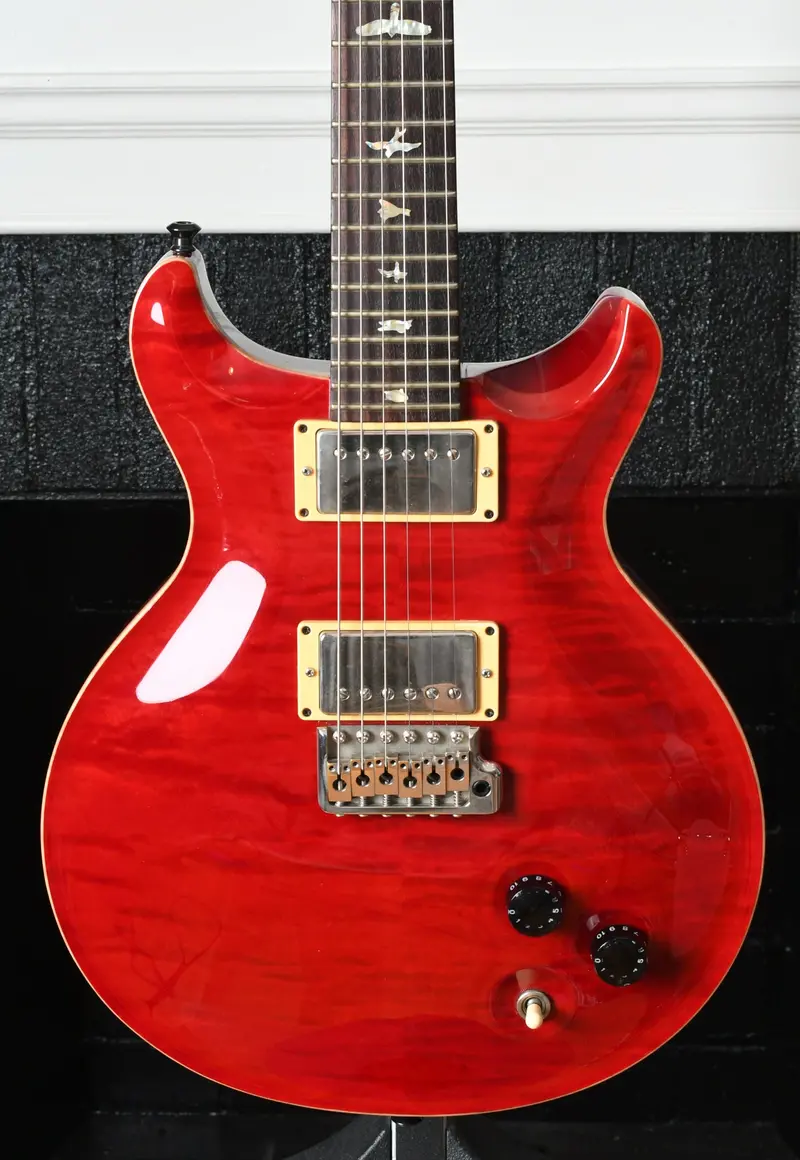 2001 Paul Reed Smith Prs Santana Iii Scarlet Red 10 Top 1