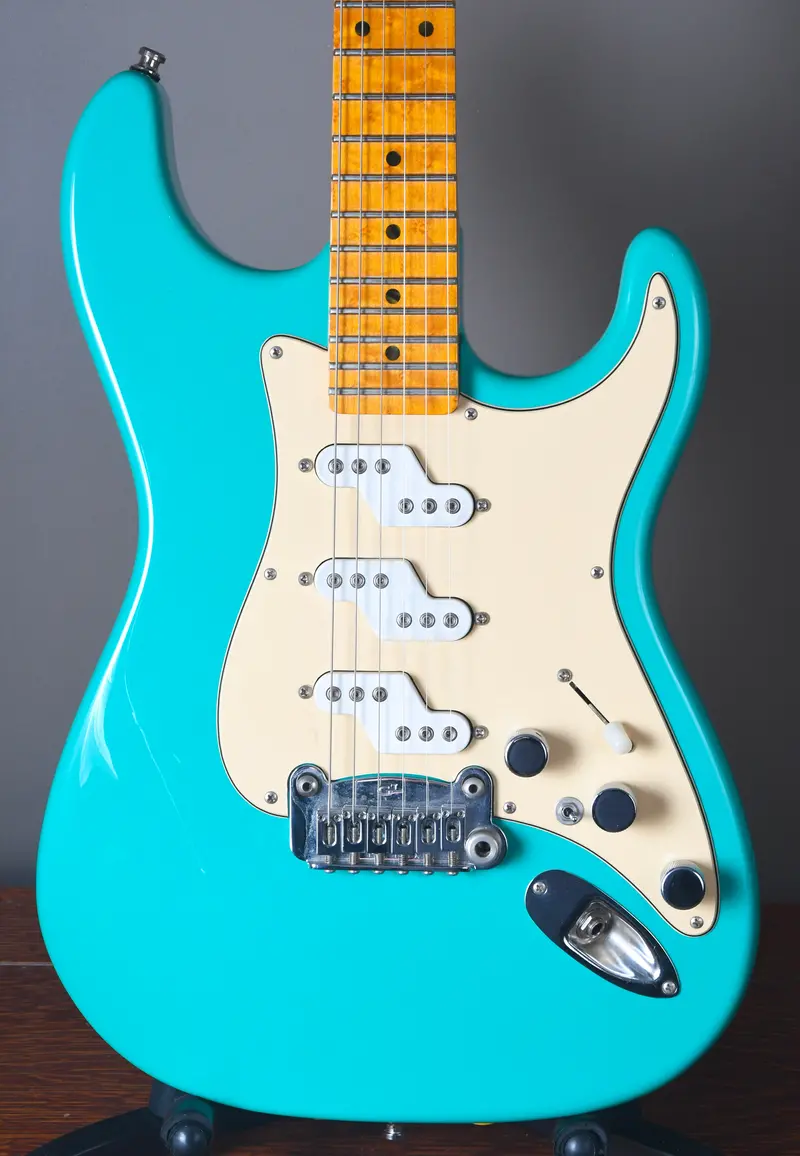 2005 G&L Comanche Belair Green Birdseye Maple Neck 1