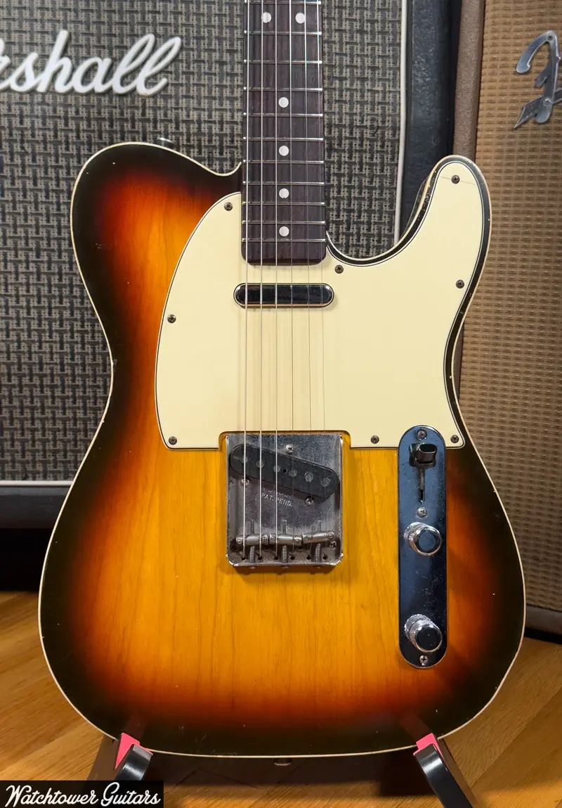 2013 Danocaster Single Cut Double Bound Sunburst Ron Ellis Pickups 1