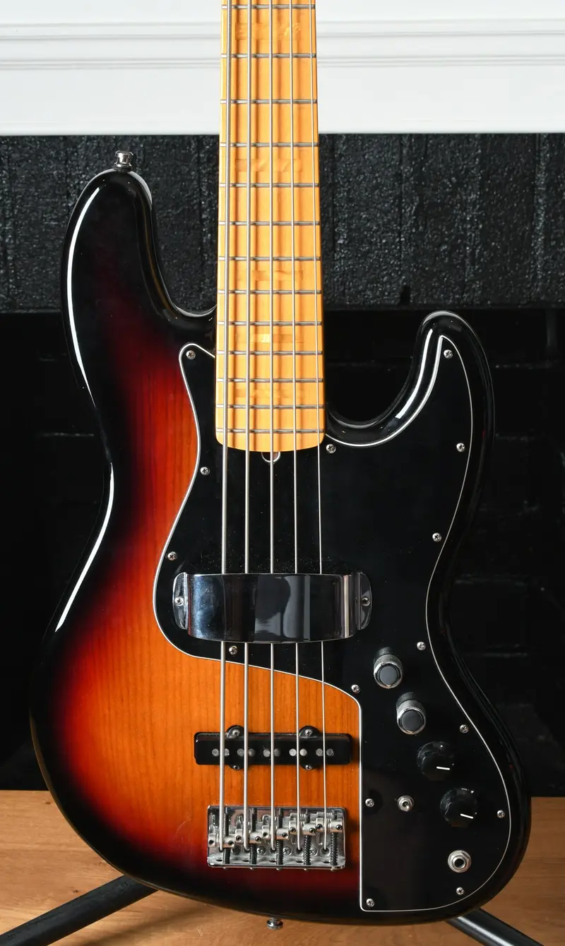 2013 Fender Marcus Miller Signature Jazz Bass V 5 String Sunburst 1
