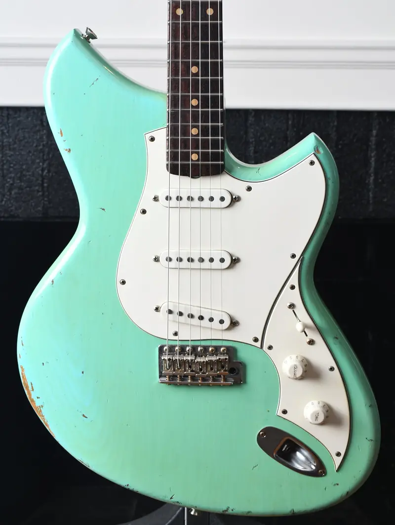 2015 Novo Guitars Serus S Seafoam Green Amalfitano Pickups 1