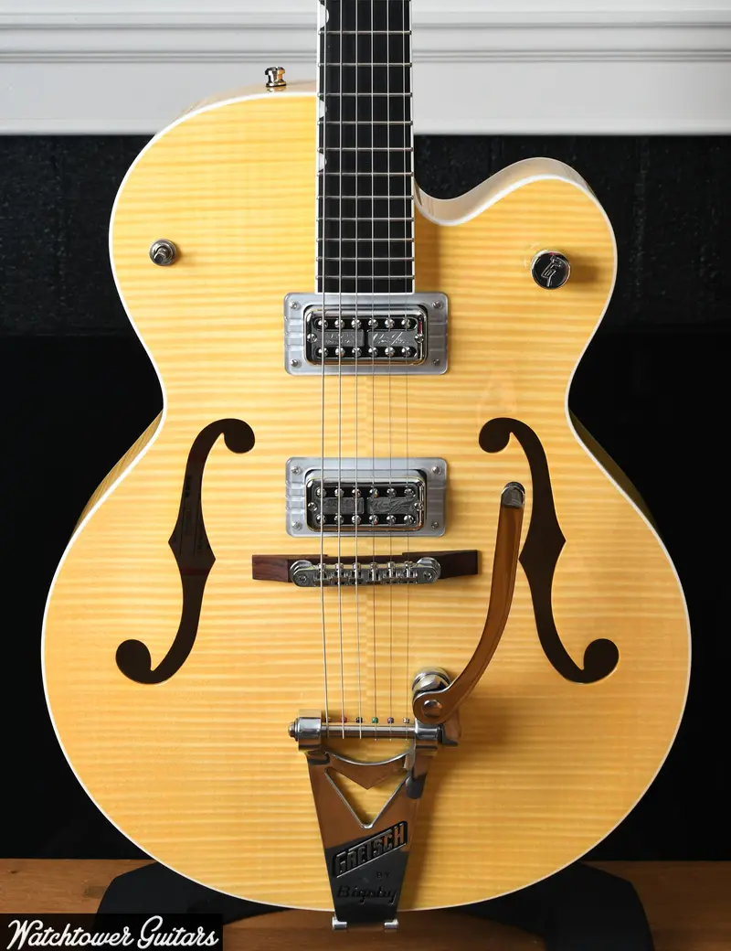 2018 Gretsch G6120sh Brian Setzer Hot Rod Natural Flame Maple 1