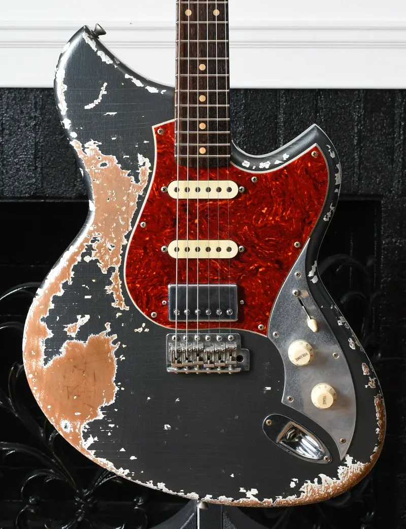 2018 Novo Guitars Serus S Heavy Aged Charcoal Frost 1