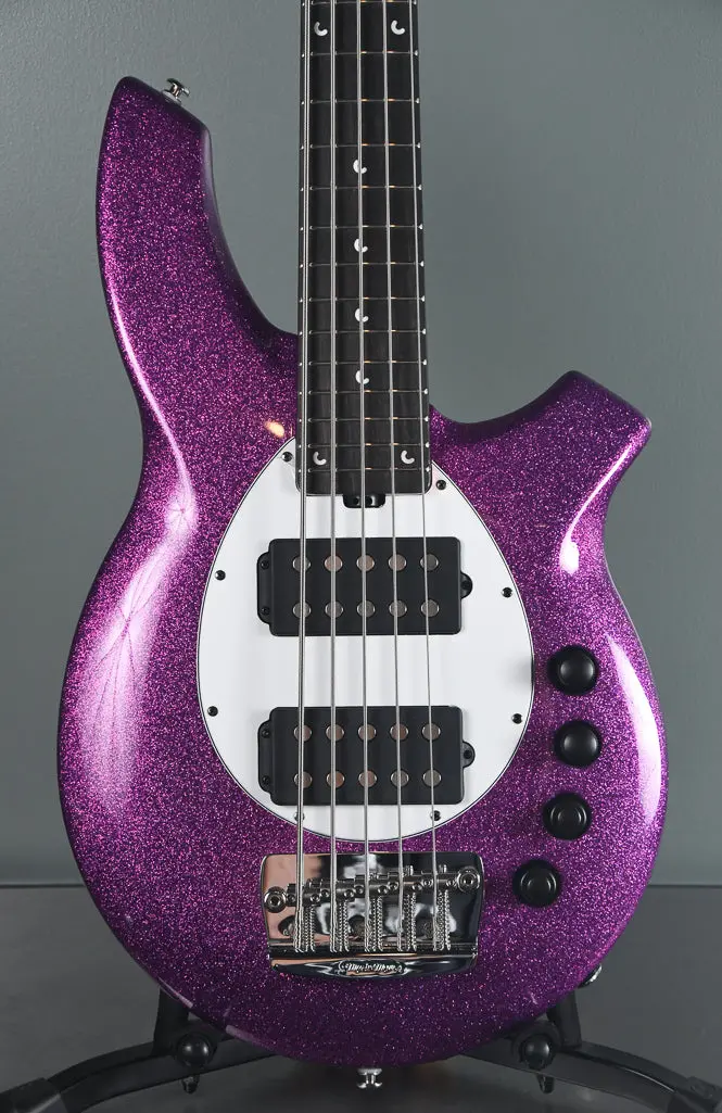 2019 Ernie Ball Music Man Bongo 5 Fuschia Sparkle 1