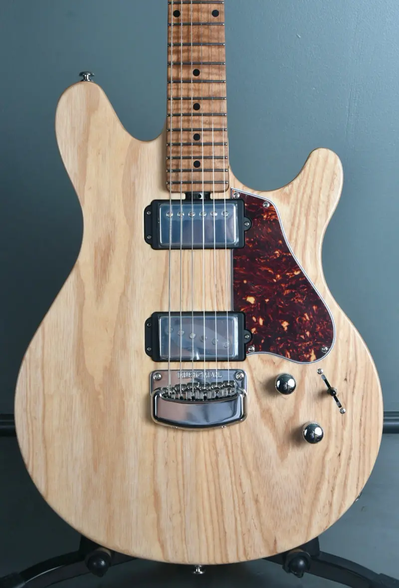 2019 Ernie Ball Music Man James Valentine Signature Guitar, Roasted Maple Neck. Natural Satin 1
