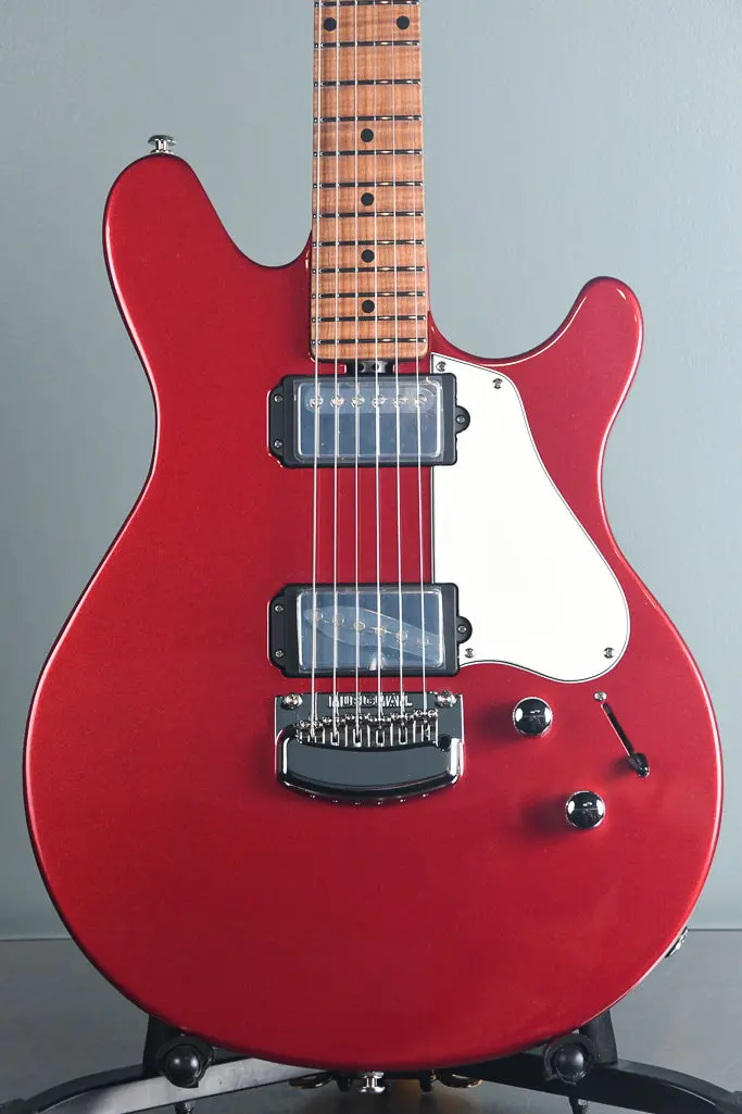 2019 Ernie Ball Music Man James Valentine Signature Guitar W/Trem, Roasted Maple Neck. Husker Red 1