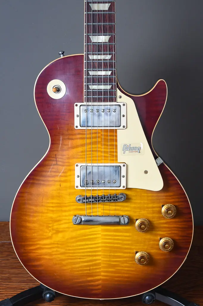 2019 Gibson 60Th Anniversary Les Paul 1959 R9 Reissue Cherry Teaburst Ohsc 1