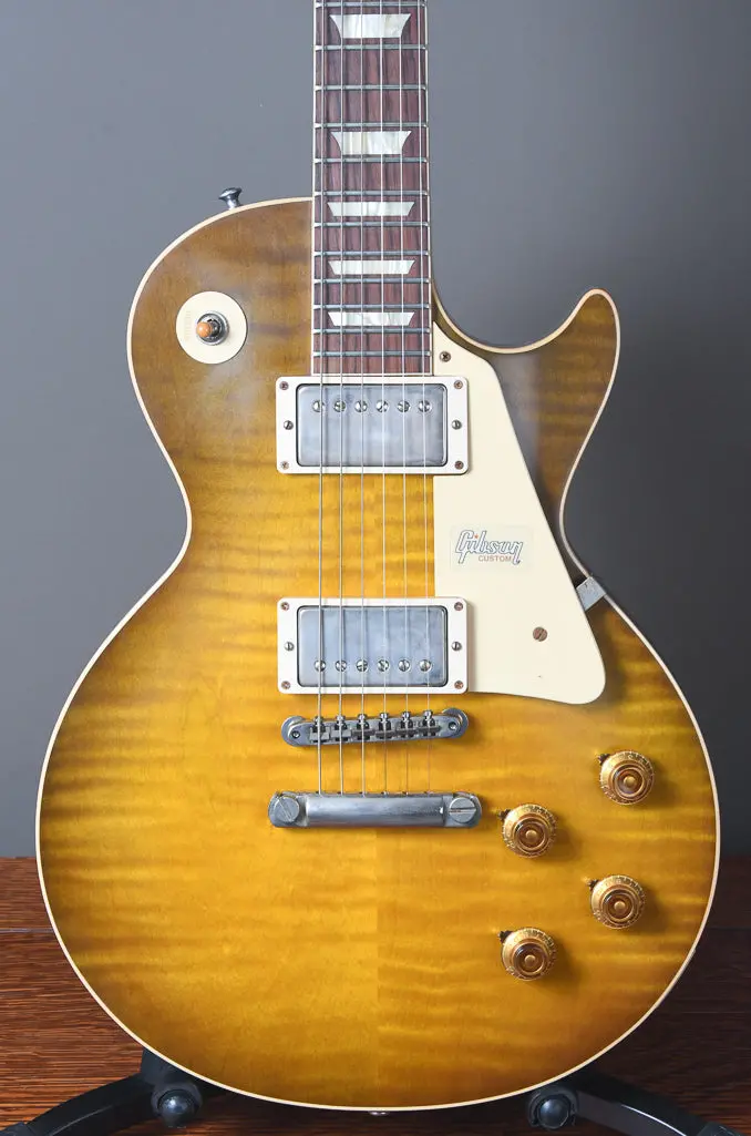2019 Gibson 60Th Anniversary Les Paul 1959 R9 Reissue Green Lemon Fade Ohsc 1