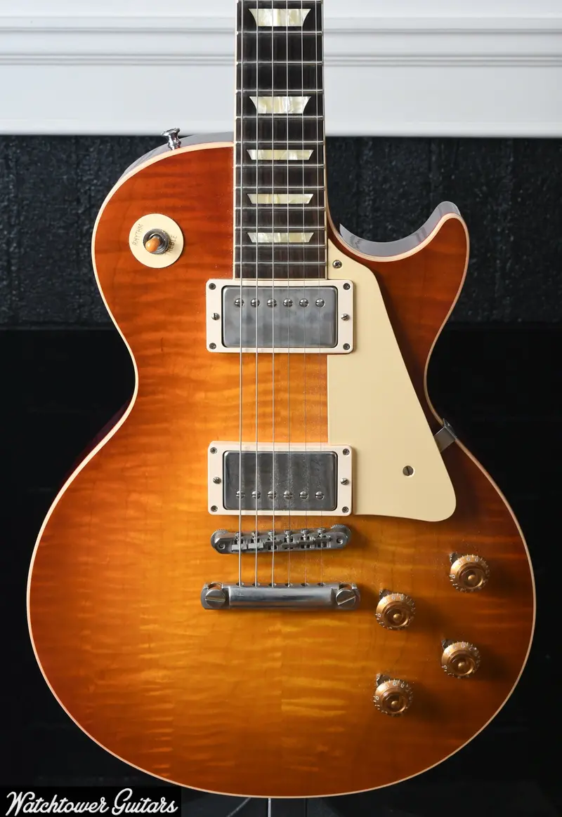 2019 Gibson 60Th Anniversary Les Paul 1959 R9 Reissue Sunrise Teaburst 1