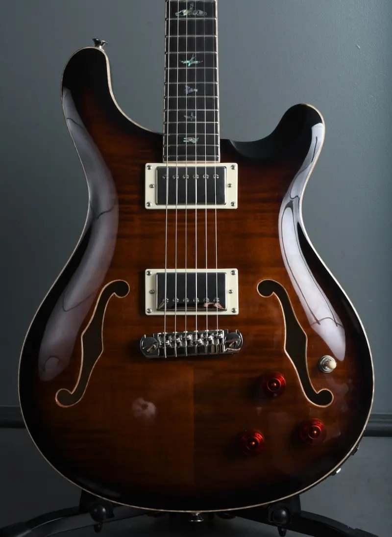 2020 Prs Se Hollowbody Ii Piezo Black Gold 1