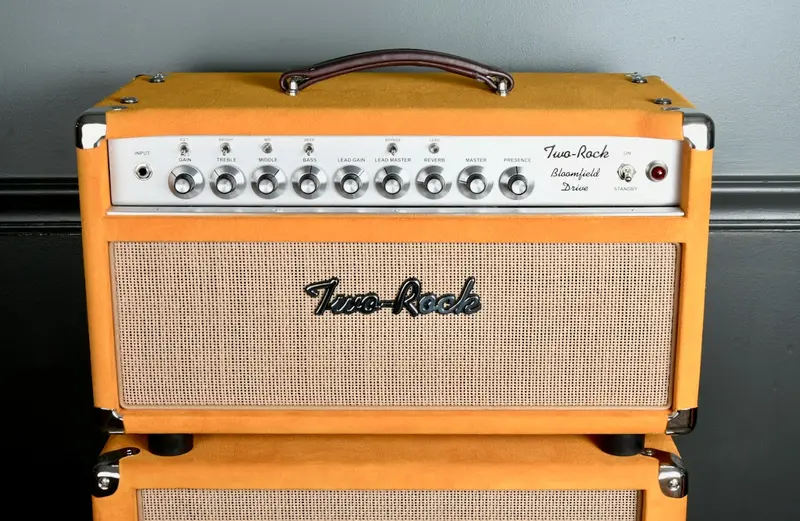 2020 Two Rock Bloomfield Drive 50 Watt Head & 2X12 Set Golden Brown Suede 1