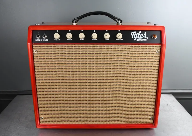 2020 Tyler Amp Works Jt-22 1X12 Combo Custom Cherry Sunburst Wood Cabinet 1