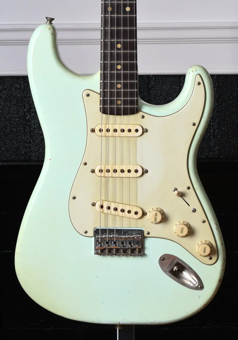 2021 Danocaster Double Cut Hardtail Sonic Blue 1