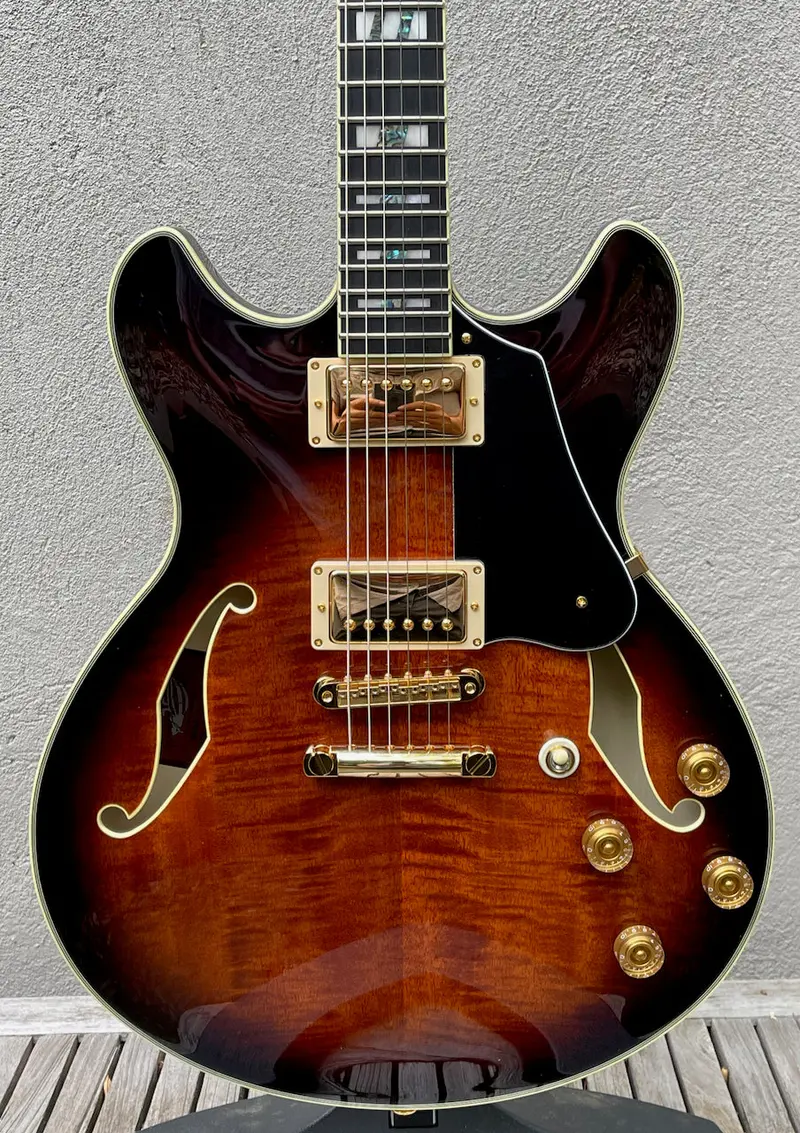2021 Ibanez John Scofield Signature Jsm100 - Vintage Burst 1