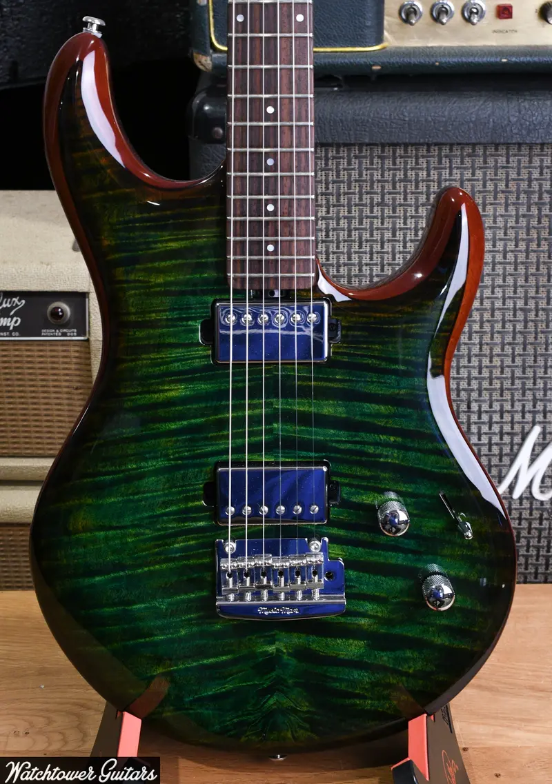 2023 Ernie Ball Music Man Luke Iii Steve Lukather Signature Luscious Green 1
