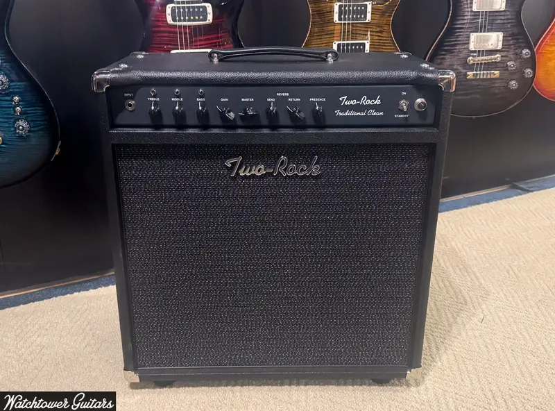 2023 Two Rock Traditional Clean 100/50 1X12 Combo Black Bronco Tolex Sparkle Matrix Cloth 1