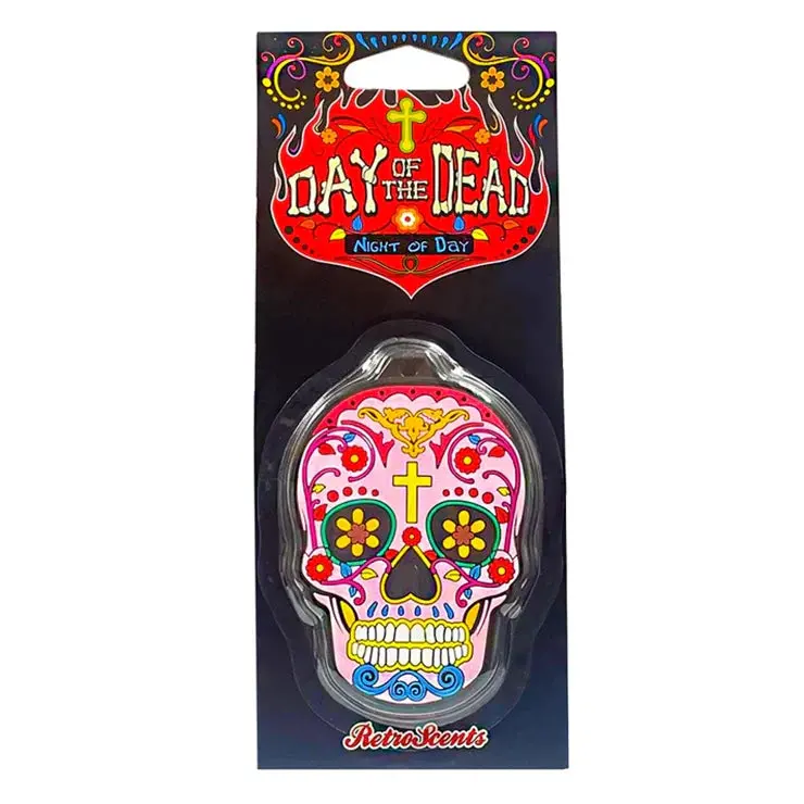 3D Day Of The Dead Air Freshener - Night Of The Day - Dd3d1 1