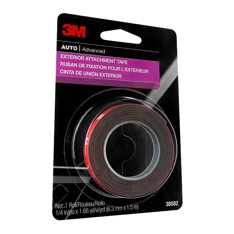 3M Exterior Attachment Tape, 38582, 1/4 In X 5 Ft 1
