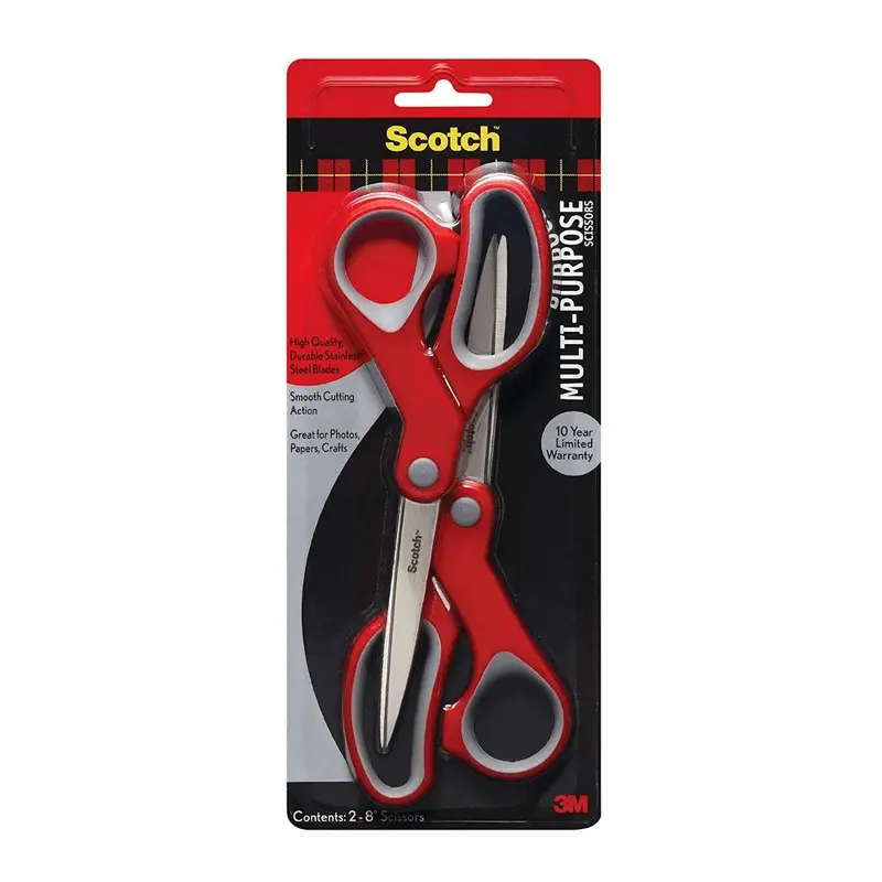 3M Scotch Multi-Purpose Scissor, 1428-2, 8 In, 2-Pack 1