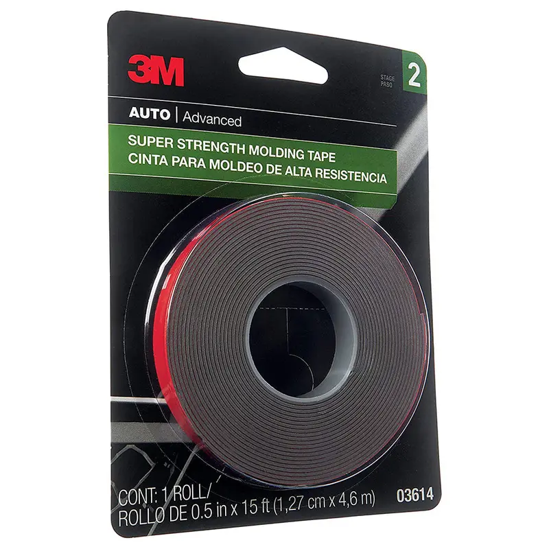 3M Super Strength Molding Tape, 03614, 1/2 In X 15 Ft 1
