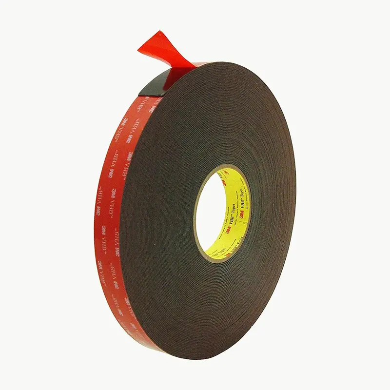 3M Vhb Acrylic Foam Tape 5952, Black, 1 In X 36 Yd, 45 Mil 1