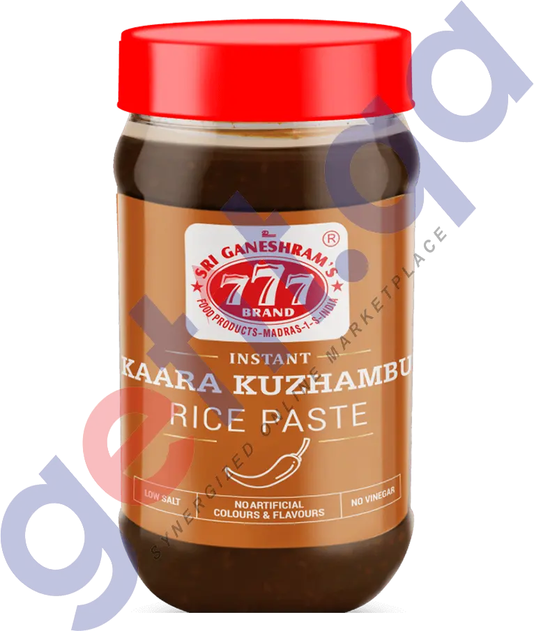 777 Instant Kaara Kuzhambu (Spicy Veg Curry) Rice Paste 300Gm 1