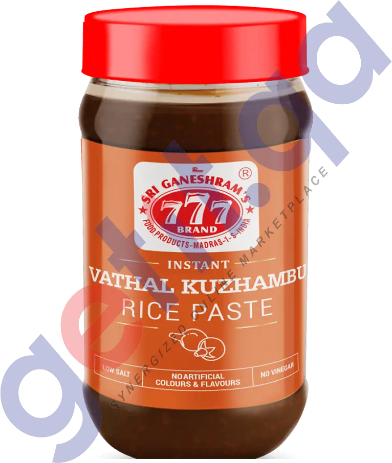 777 Instant Vathal Kuzhambu (Sun-Dried Veg. Curry) Rice Paste 300Gm 1