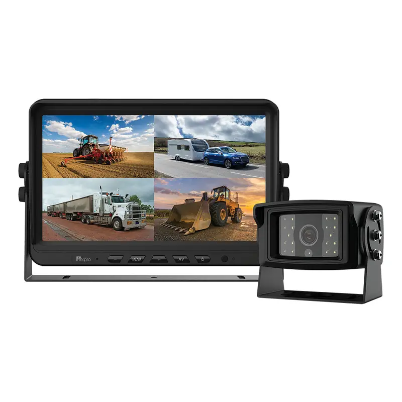 Aerpro Avk10q1 10" Heavy Duty Ahd Quad View Monitor 1080P Camera Kit With Dvr 1