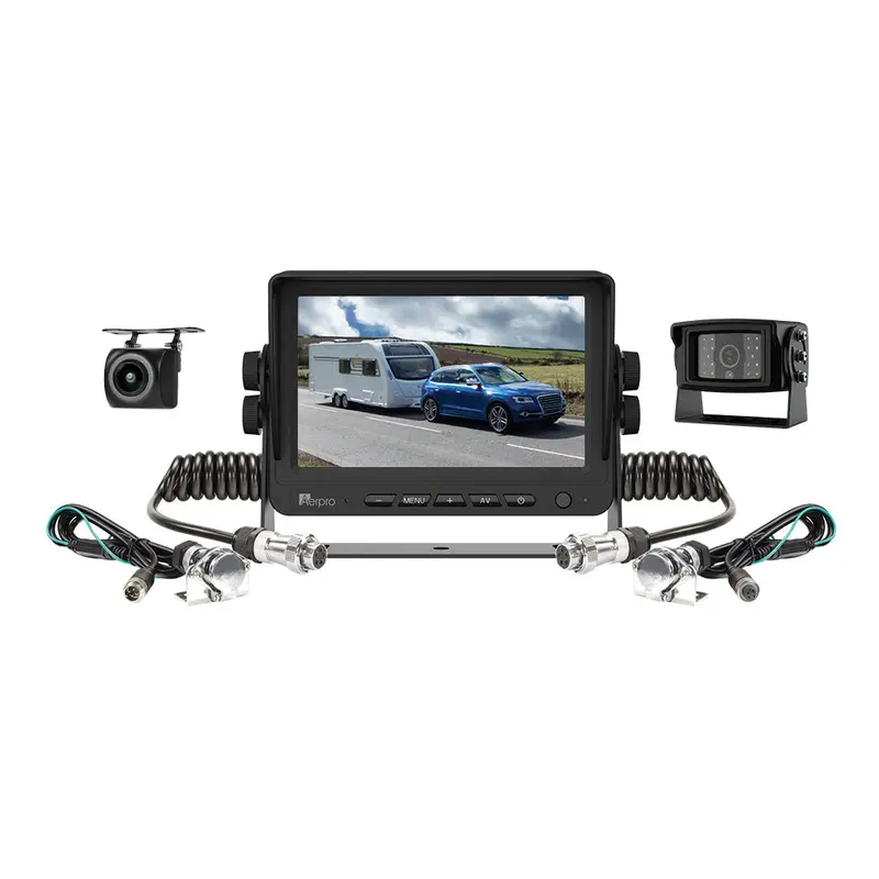 Aerpro Avk7c2 7" Heavy Duty Ahd Monitor 1080P 2 Camera Caravan Kit 1