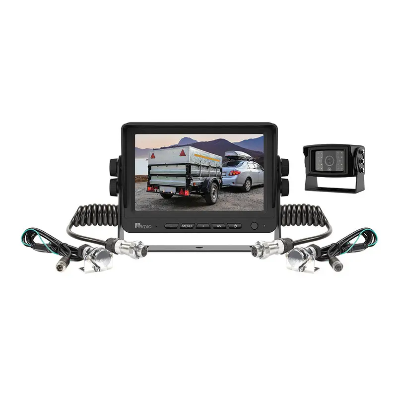 Aerpro Avk7t1 7" Heavy Duty Ahd Monitor 1080P Camera Trailer Kit 1