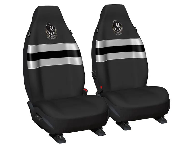 Afl Seat Cover Collingwood Universal Size 60 Front Pair - Ppaflcol6/2 1