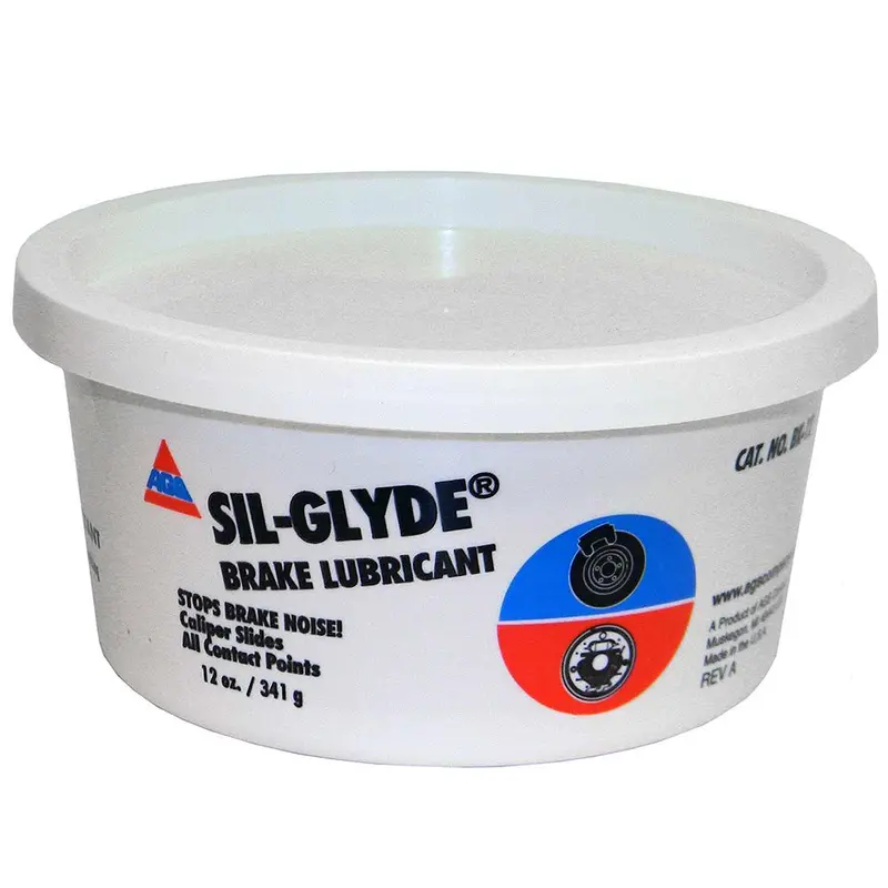 Ags Bk-12 Sil-Glyde Silicone Brake Lubricant, Tub, 12 Oz 1