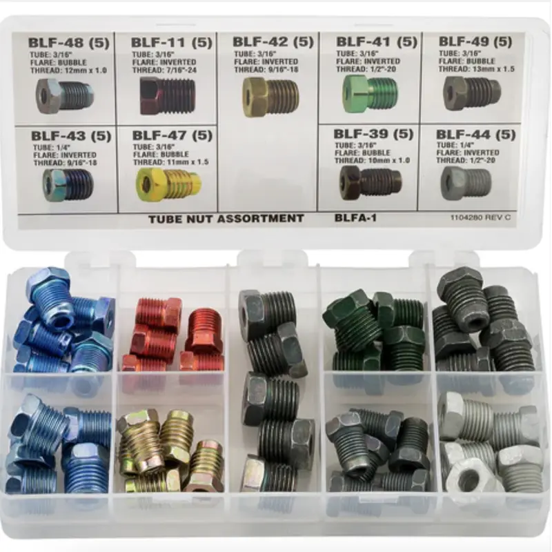 Ags Brake Lines Blfa-1 Tube Nut Assortment (9 Sku) 1