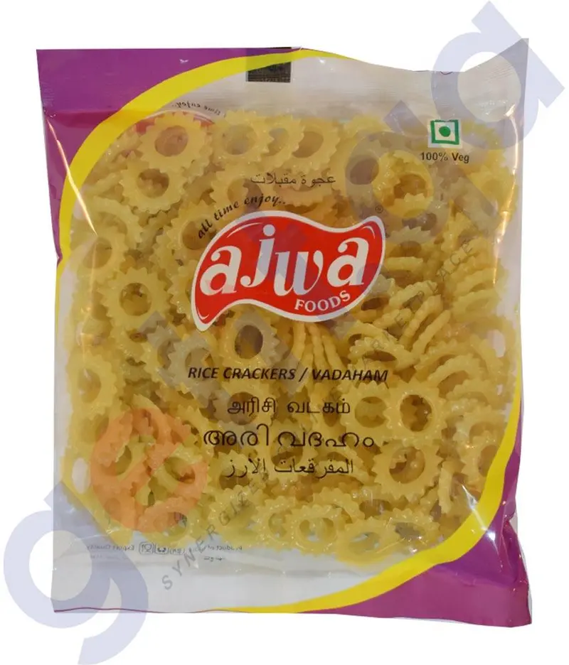 Ajwa Rice Crackers (Vadaham Vathal) 100Gm 1