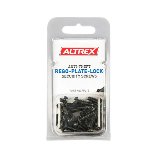 Altrex Anti-Theft Rego Plate Lock Security Screws (12 Pack) - Rpl12 1