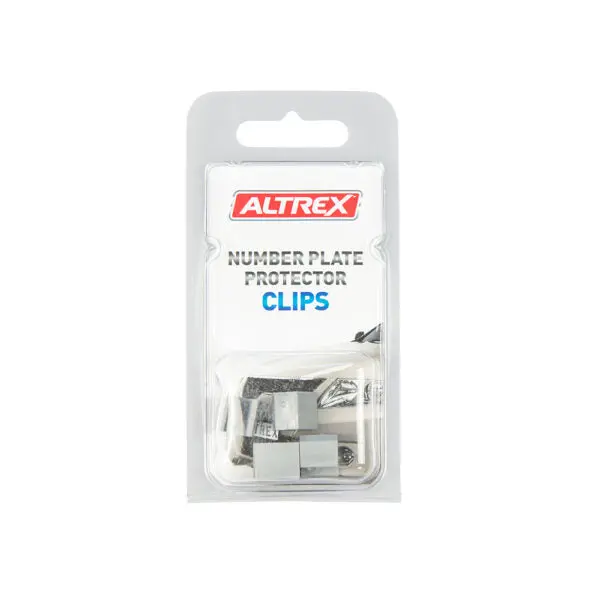Altrex Number Plate Protector Push On Chrome Clips (4 Pack) - Cu4c 1