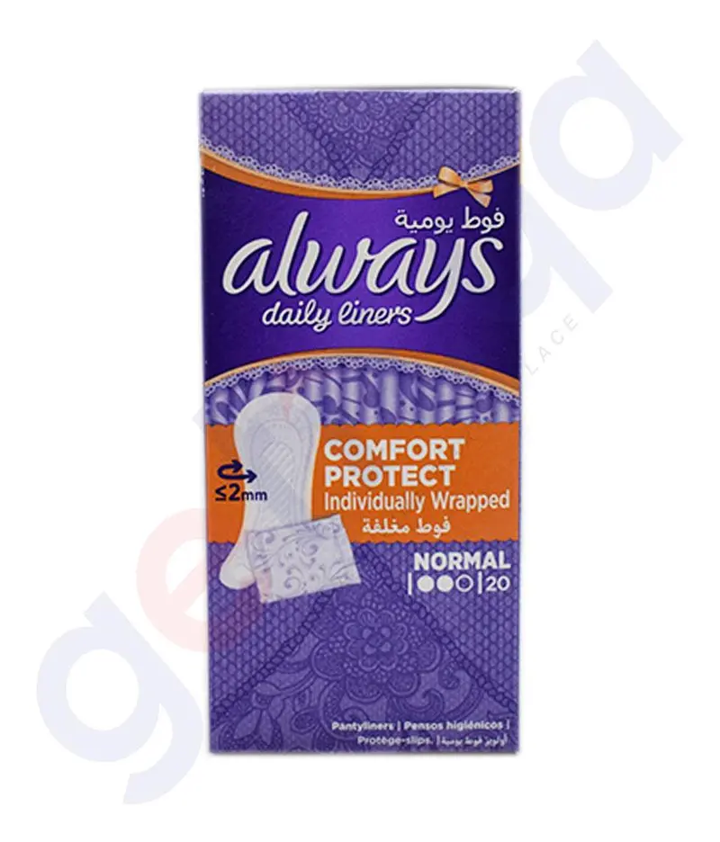 Always Daily Liners Comfort Protect Normal 20 Count 1