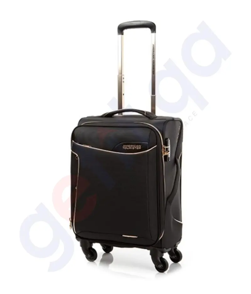 American Tourister Applite 2.0 Spinner 55Cm Black And Gold 1