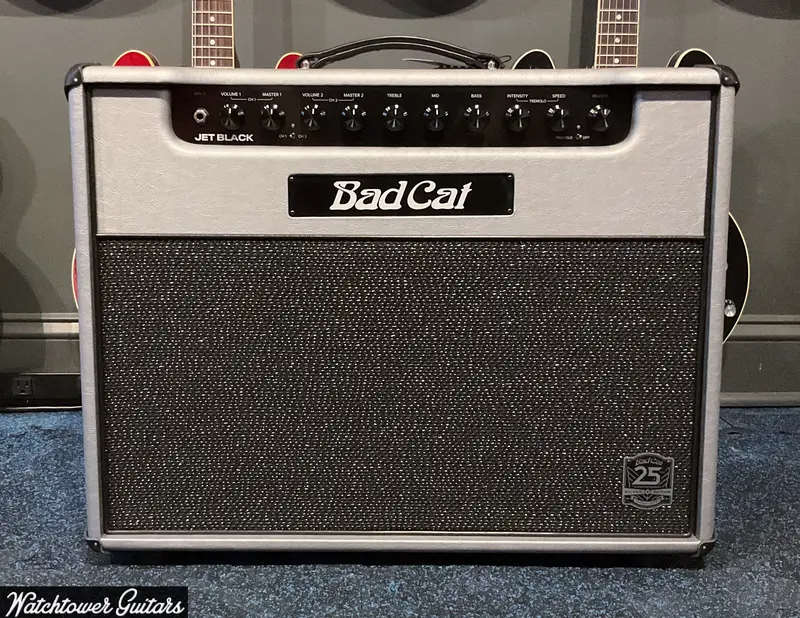 Bad Cat Jet Black - 25Th Anniversary 1X12 Combo Grey Tolex 1