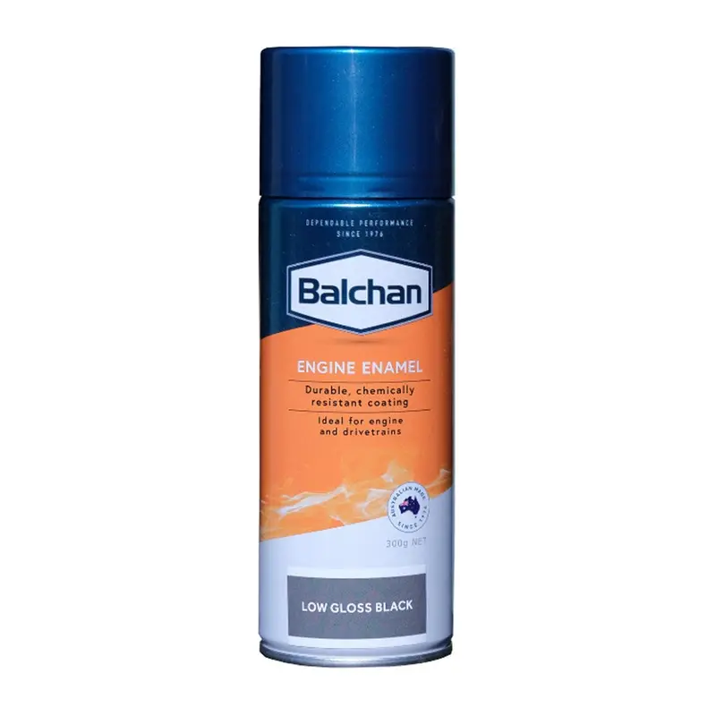 Balchan Engine Enamel Paint With Ceramic - Low Gloss Black - Bal102027 1