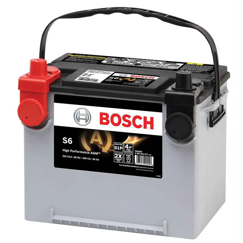 Bosch S6-75Dt  Automotive Agm Battery (Group 75/86 ) S6 Flat Plate Agm Battery 1