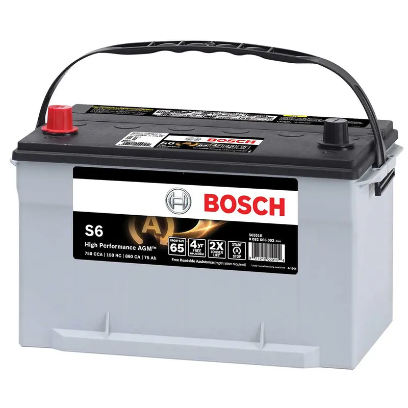 Bosch S6551b Automotive Agm Battery (Group 65) S6 Flat Plate Agm Battery 1
