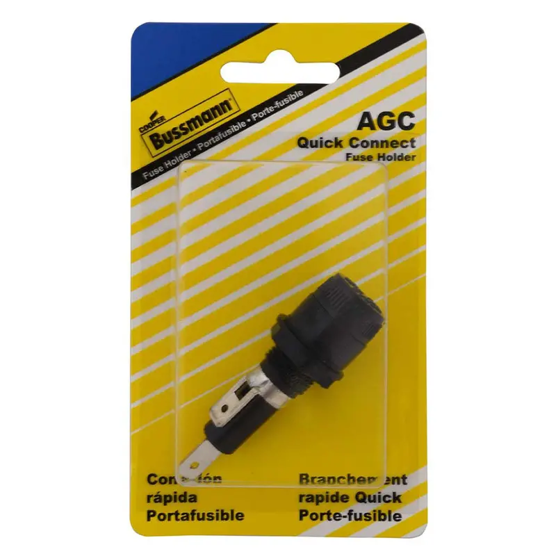Bussmann (Bp/Hkp-Hh-Rp) 30 Amp Carded Panel Mount Fuse Holder For 5/16" Panels 1